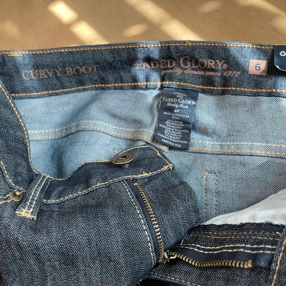 2/$15 🍀NWTS Faded Glory Jeans 6p see pictures make a bundle & send your offer - Picture 7 of 7